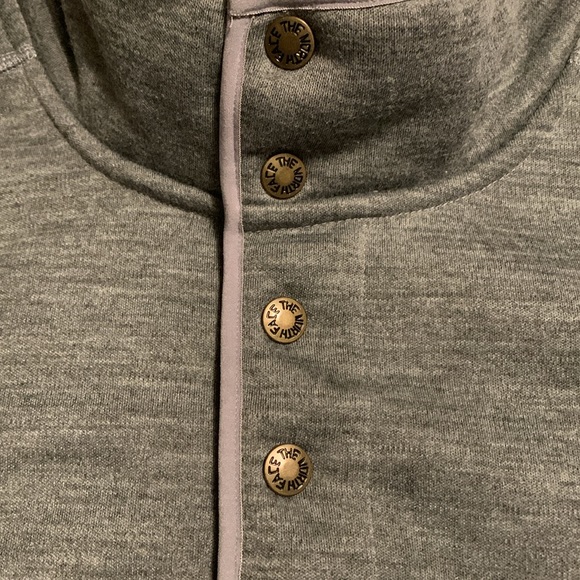 The North Face Mens Sherpa Patrol 1/4 Snap Pullover TNF Grey Heather XL Jacket - Picture 6 of 16